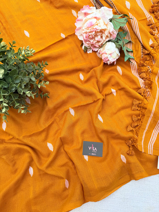 Bhutta weaving mul cotton saree