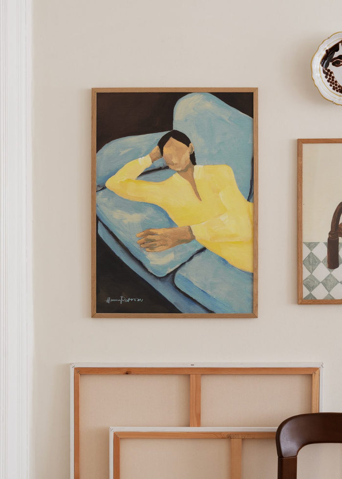 Blue Sofa by Hanna Peterson