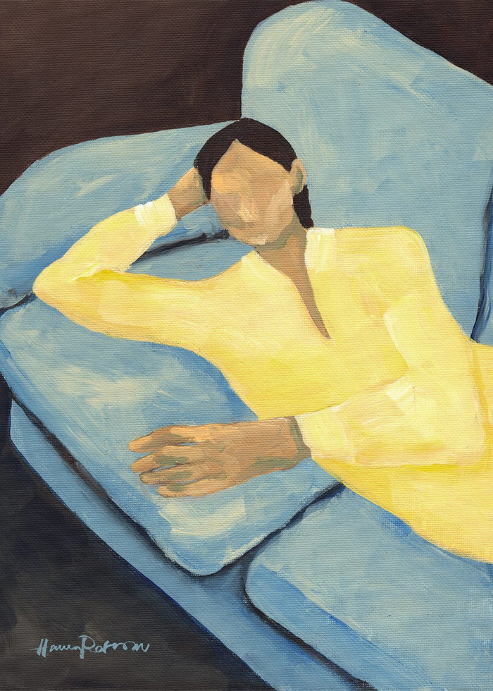 Blue Sofa by Hanna Peterson