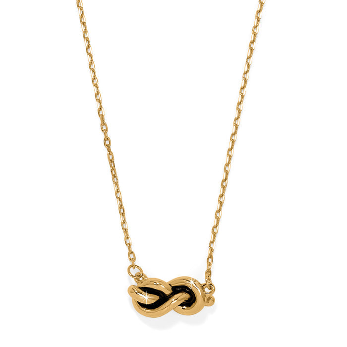 Brighton -  Interlok Single Knot Petite Necklace - Gold