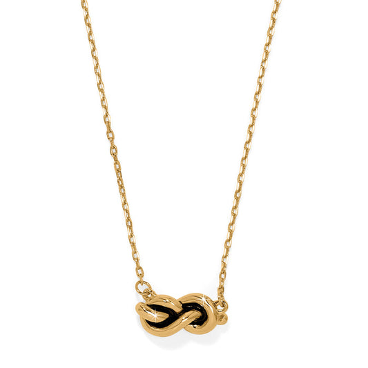 Brighton -  Interlok Single Knot Petite Necklace - Gold