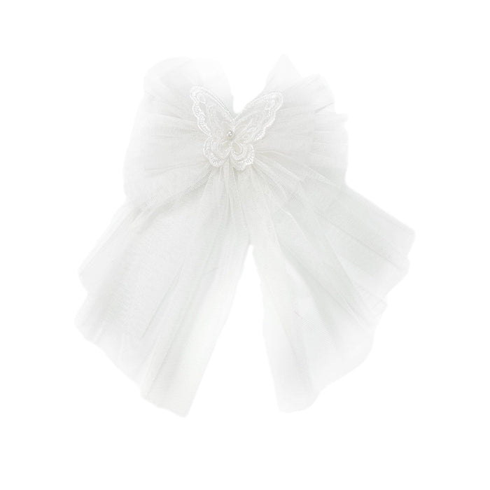 Butterfly Tulle Hair Bow - Petite Maison Kids
