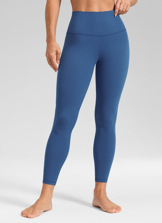 CRZ YOGA Women's Yoga Lounge High Rise Butterluxe Yoga Leggings 25'' Pitch Blue