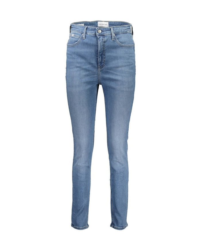 Calvin Klein Azzurro Cotton Women Jeans
