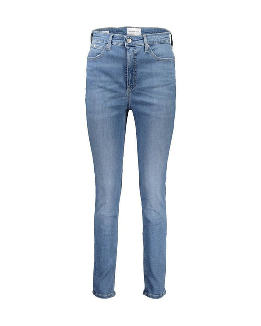 Calvin Klein Azzurro Cotton Women Jeans