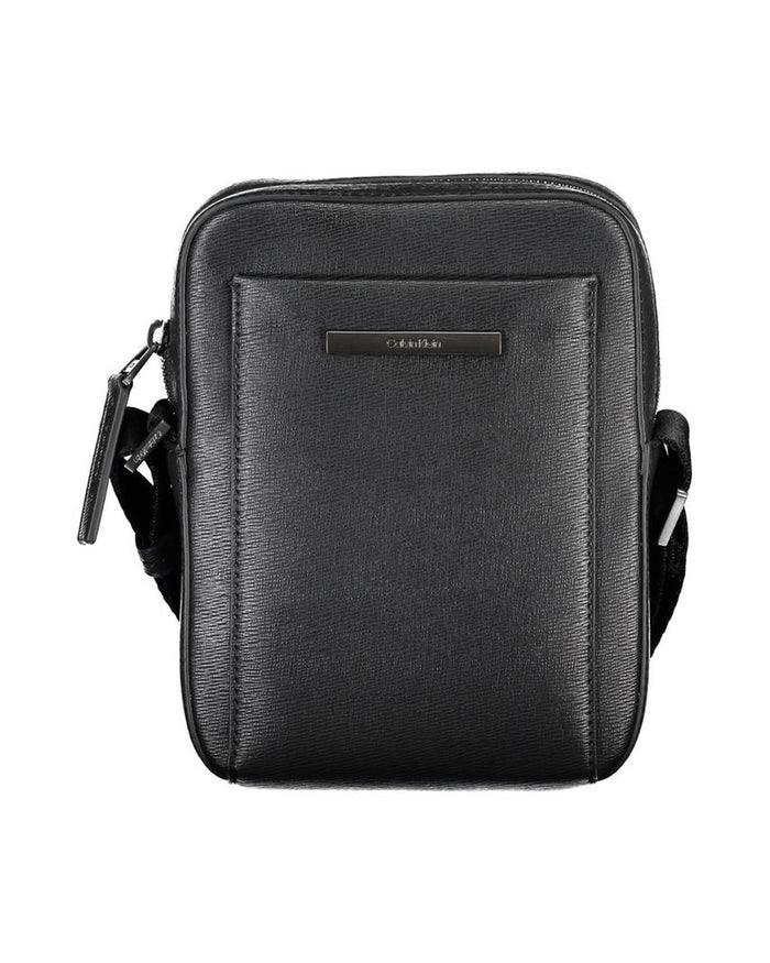 Calvin Klein Black Polyurethane Men Shoulder Bag