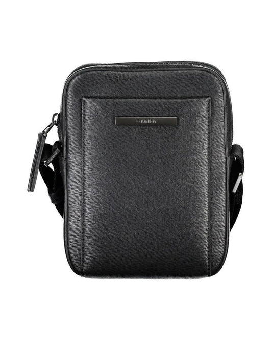 Calvin Klein Black Polyurethane Men Shoulder Bag