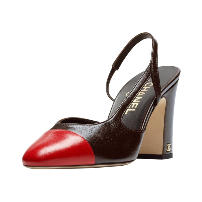 SLINGBACKS RED 9cm