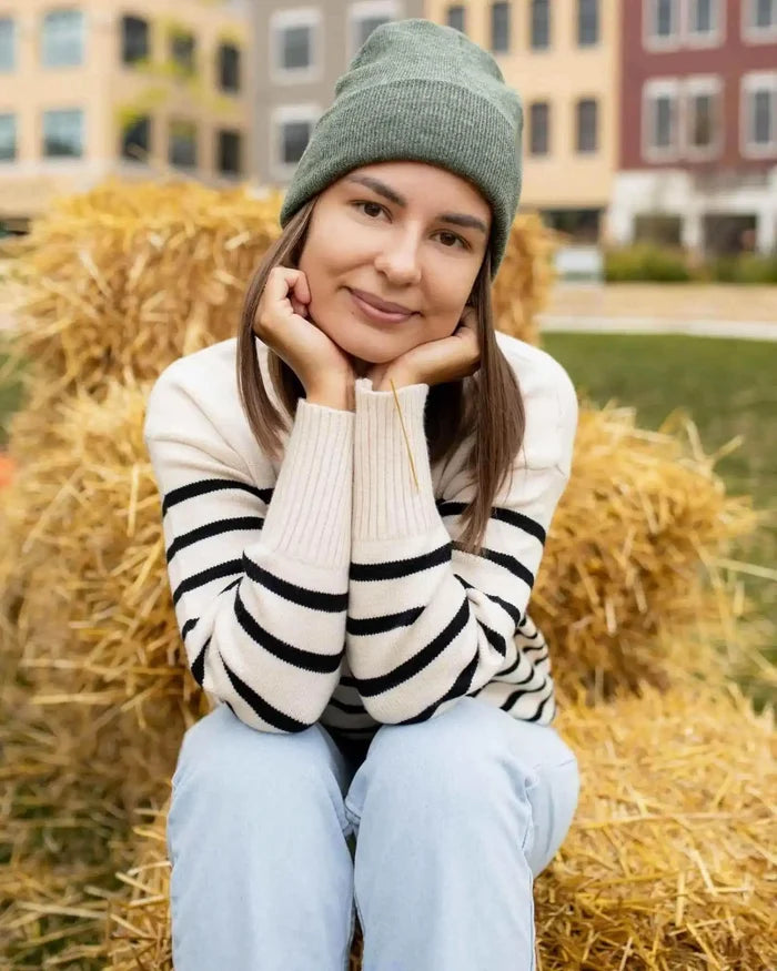 Classic Silent Cuffed Beanie, Forest Green