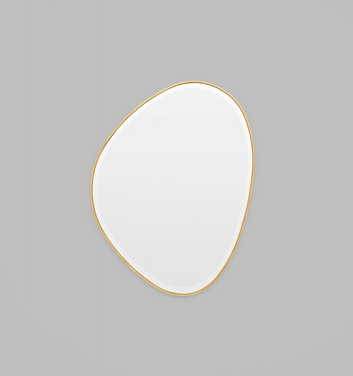 Riverstone Mirror | Brass 70 x 90 cm
