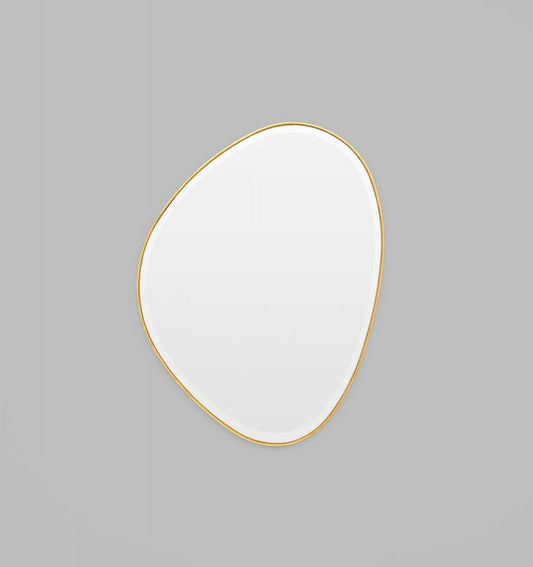 Riverstone Mirror | Brass 70 x 90 cm