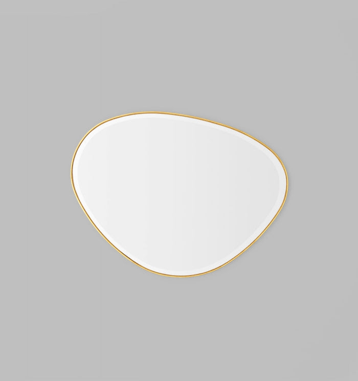 Riverstone Mirror | Brass 70 x 90 cm