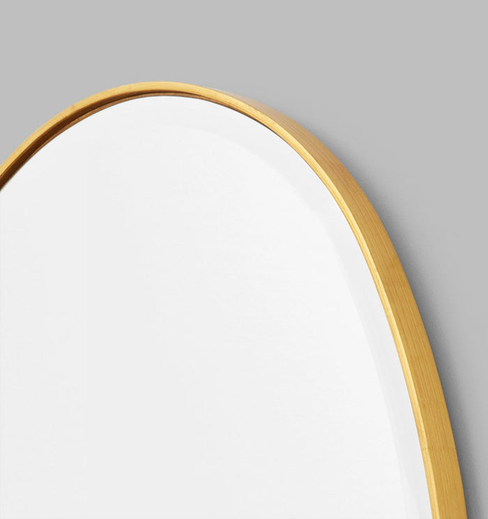 Clearance Stock Pebble Riverstone Mirror Brass 90 x70 cm