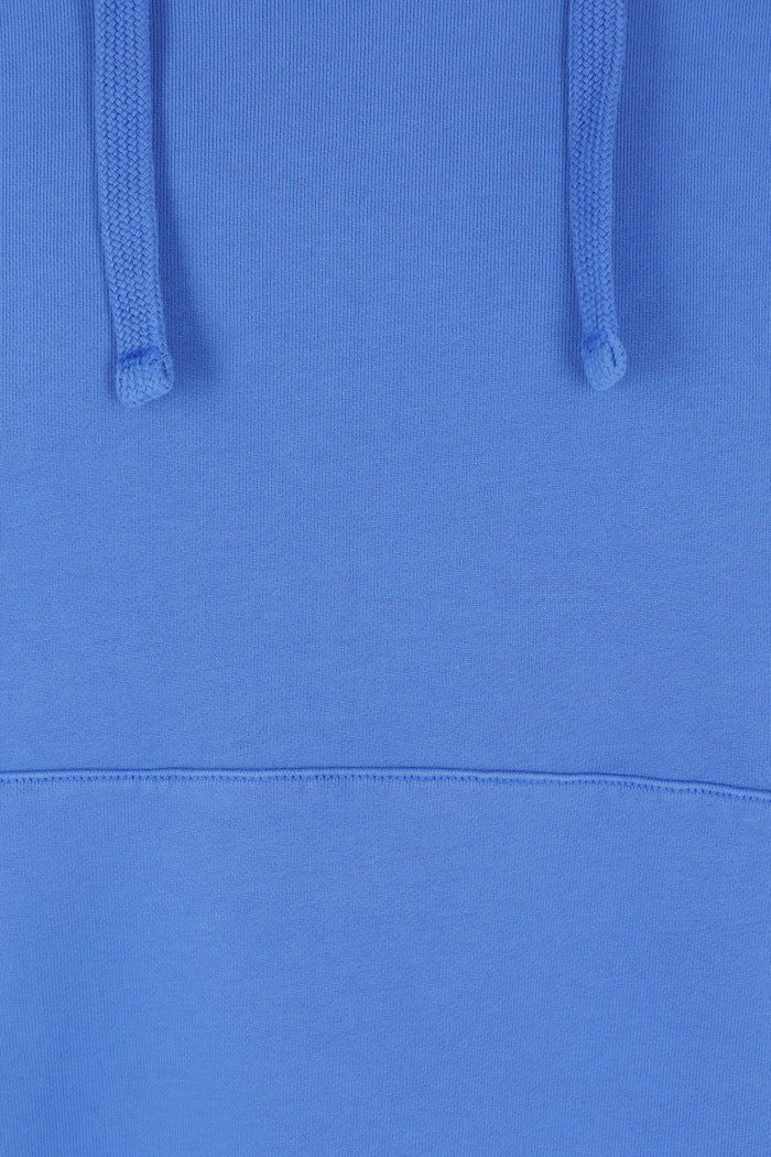 cotton fleece hoodie with logo badge