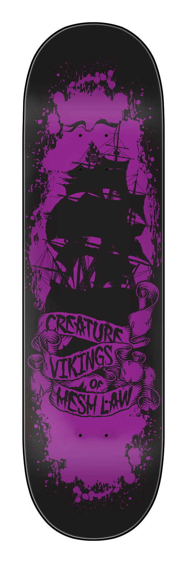 CREATURE Russell Vikings of Hesh Law XX 8.75 SKATEBOARD DECK