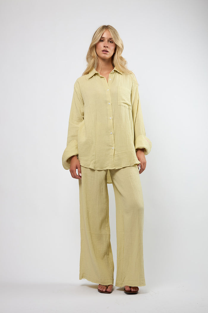 Crinkle Pant Seafoam