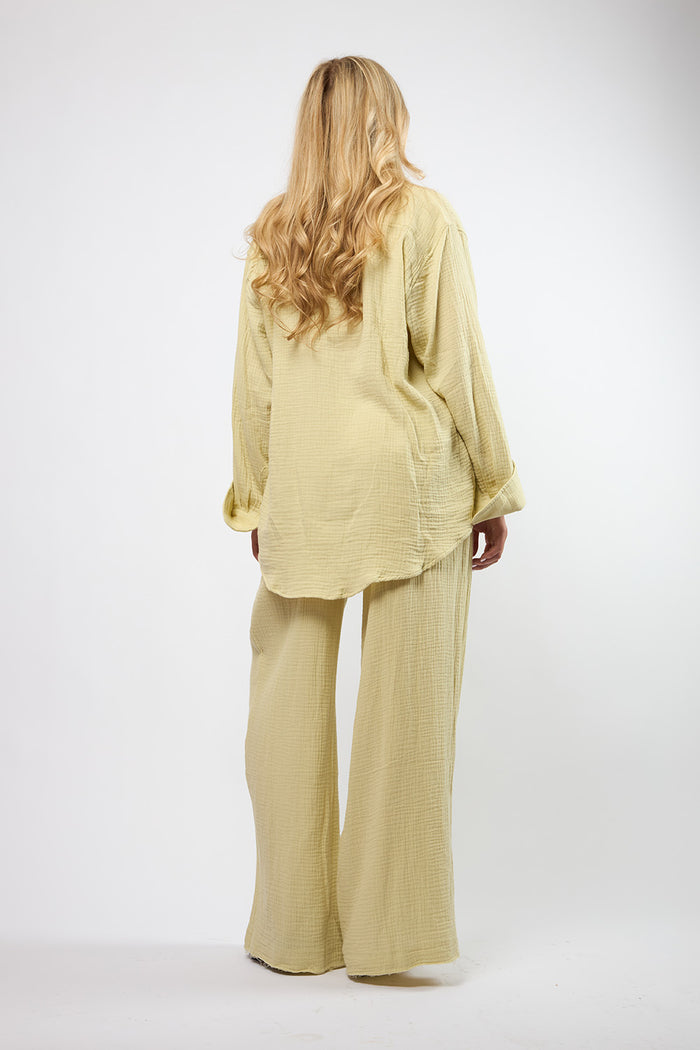Crinkle Pant Seafoam
