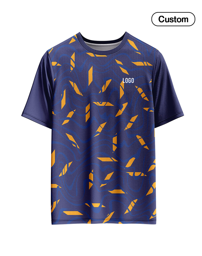 Custom Soccer T-Shirt - Seamless Pattern - Personalized Gear