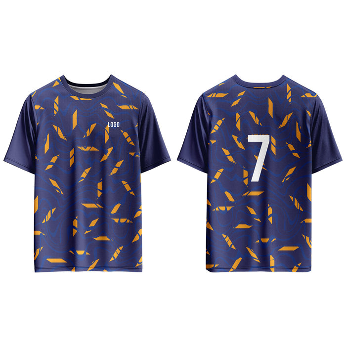 Custom Soccer T-Shirt - Seamless Pattern - Personalized Gear