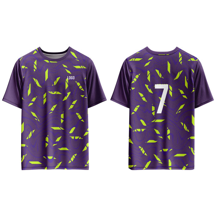 Custom Soccer T-Shirt - Seamless Pattern - Personalized Gear
