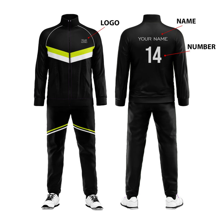 Custom Tracksuit - Contrast Stripe Design - Personalized Training Set