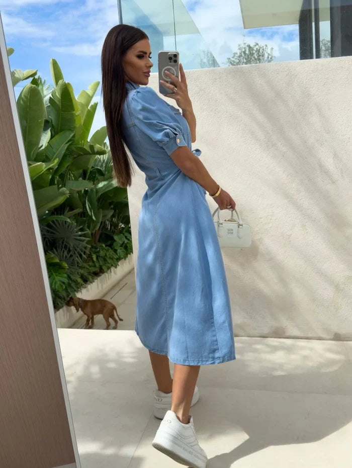 Daphne - Robe en denim Sunshine
