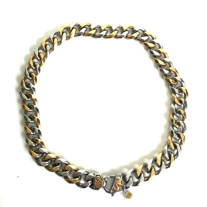 Dash Link Necklace Gold and Silver by AtelierCG