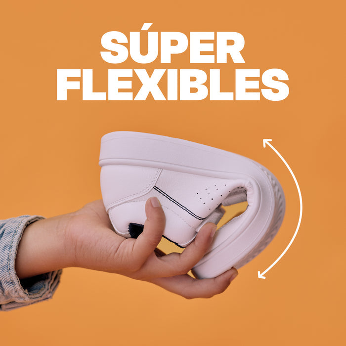 Deportiva velcro blanca UTWO