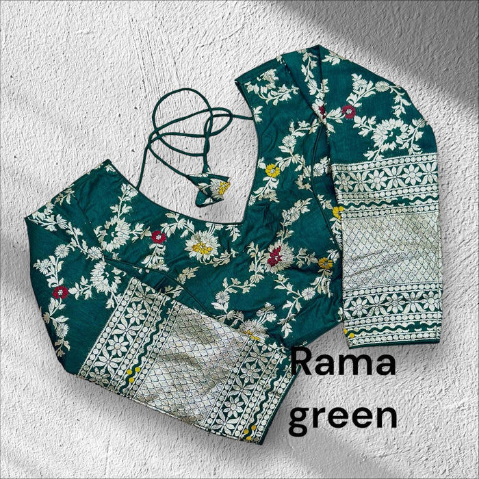 Dola silk blouse / long sleeves by Kurti Connection USA