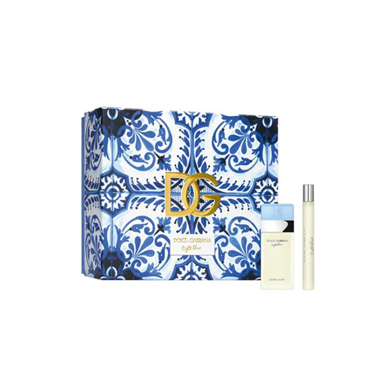 Dolce & Gabbana Women's Perfume Dolce & Gabbana Light Blue Eau de Toilette Women's Perfume Gift Set Spray (25ml) with 10ml EDT