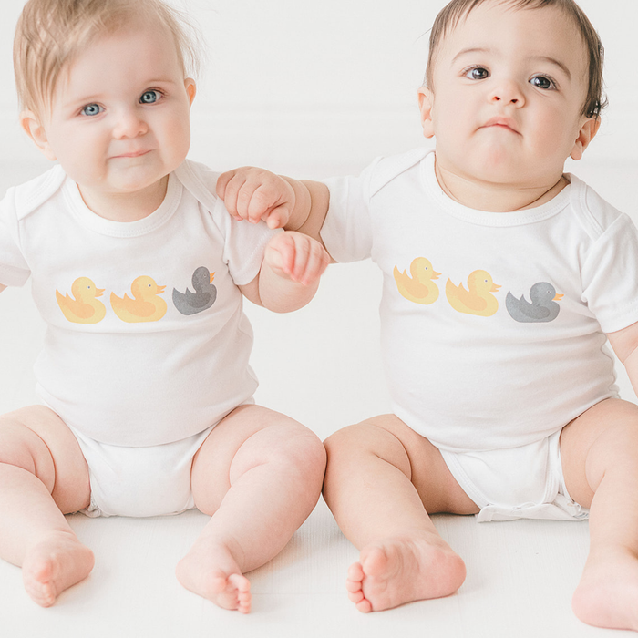 Duck Duck Gray Duck Baby Onesie