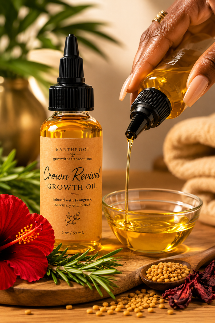 Earthroot Crown Revival Growth Oil Strengthen & Restored