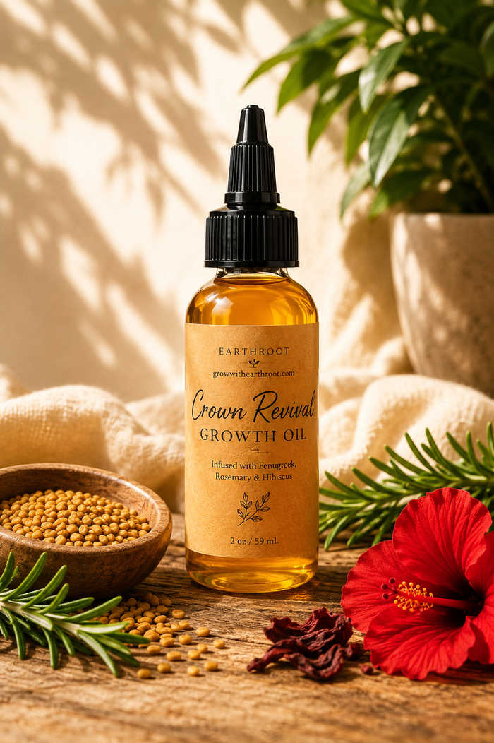 Earthroot Crown Revival Growth Oil Strengthen & Restored