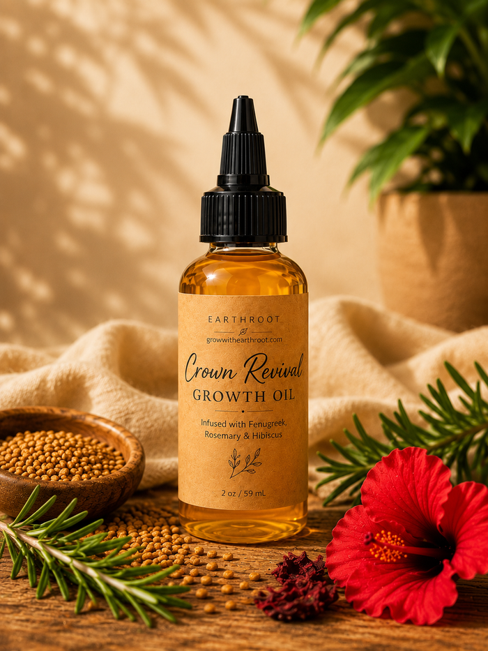 Earthroot Crown Revival Growth Oil Strengthen & Restored