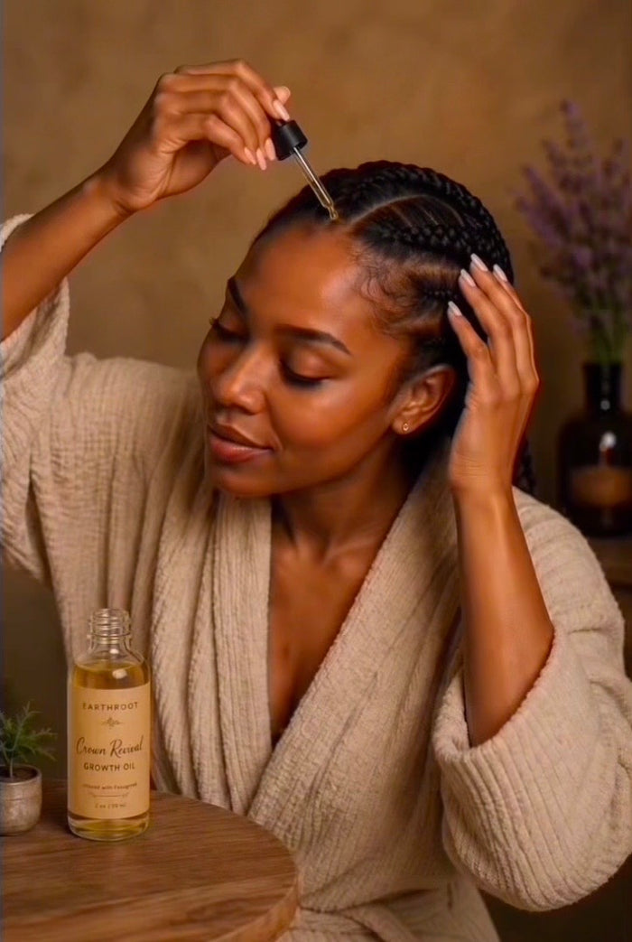 Earthroot Crown Revival Growth Oil Strengthen & Restored