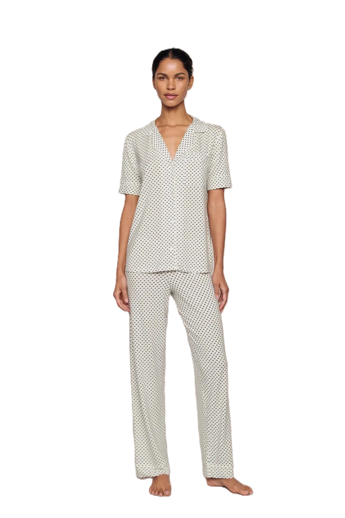 Eberjay Gisele Short-Sleeve and Pant Pajama Set