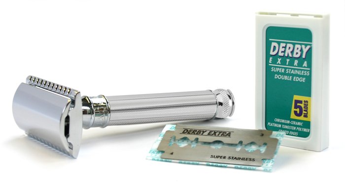 Edwin Jagger Double Edge Barley Chrome plated Safety Razor