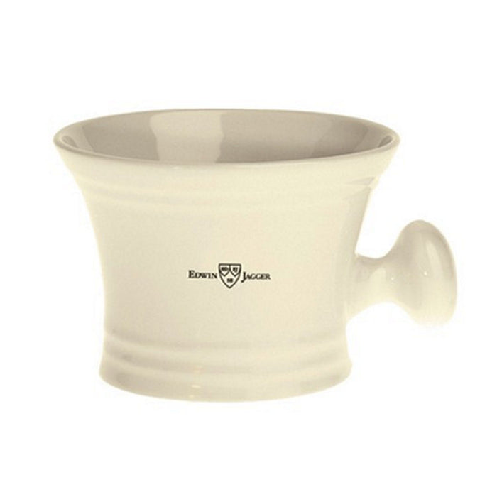 Edwin Jagger Porcelain Shave Bowl w/Handle Ivory