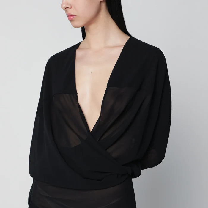 Entire Studios - Long semi-sheer black dress Brand Apparel & Accessories