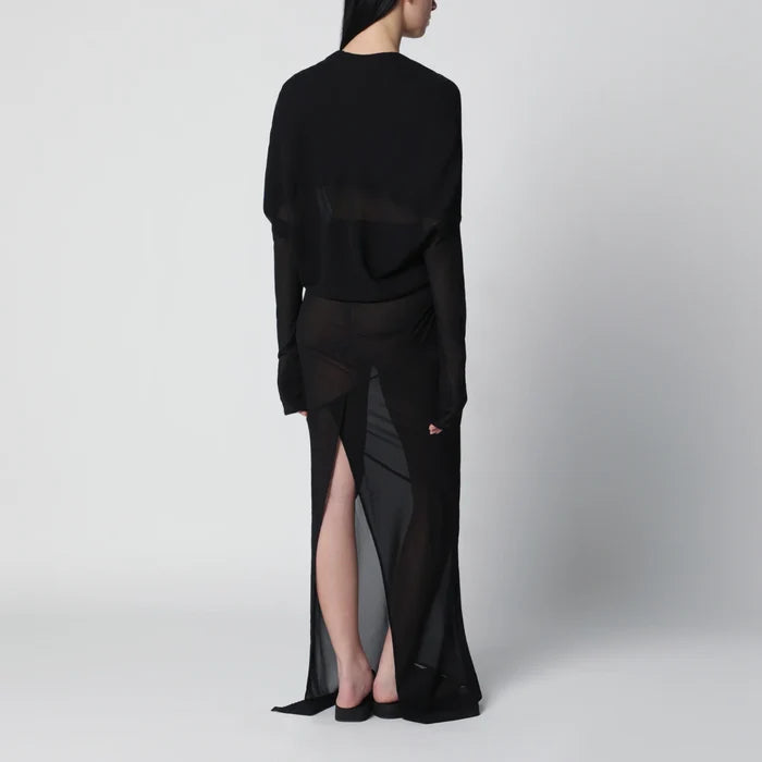 Entire Studios - Long semi-sheer black dress Brand Apparel & Accessories