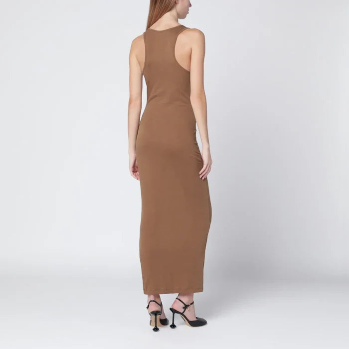 Entire Studios - Sand-colored sleeveless cotton-blend dress Brand Apparel & Accessories