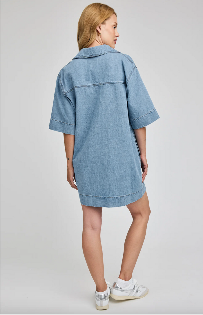 Evelina Dress - Light Wash