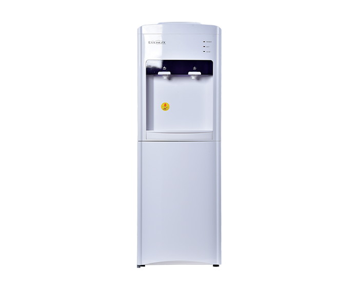 EVEREST Top Load Water Dispenser | hot & cold | water tank: stainless steel weld with  spacious cabinet|color: white|Dimension (WxDxH):30cmx30cmx88cm|17kg|ETWD1161