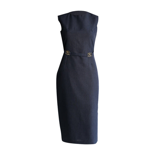 Fabrosanz: Navy Pencil Office Dress