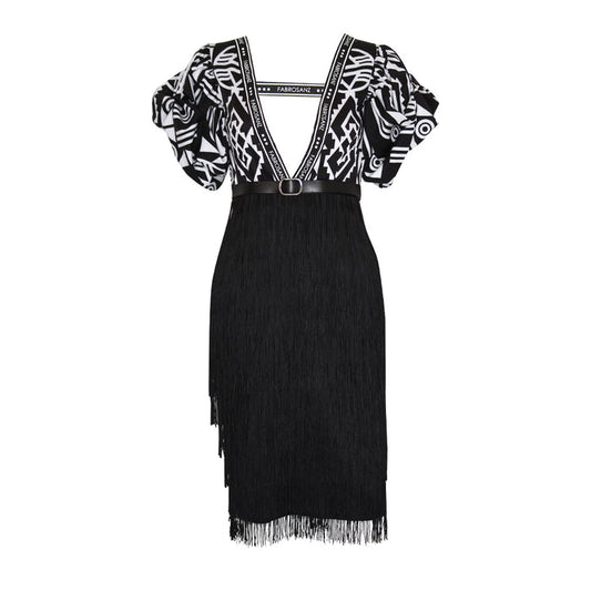 Fabrosanz: Nguni Print Tassel Dress