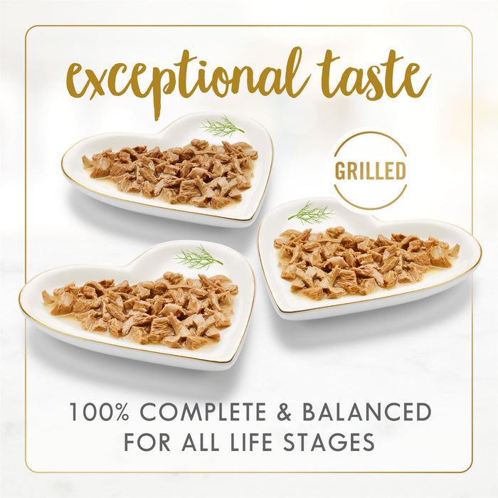 Fancy Feast Grilled Wet Cat Food, in Gravy Variety Pack 3 Flavours - 85 g Can (24 Pack)