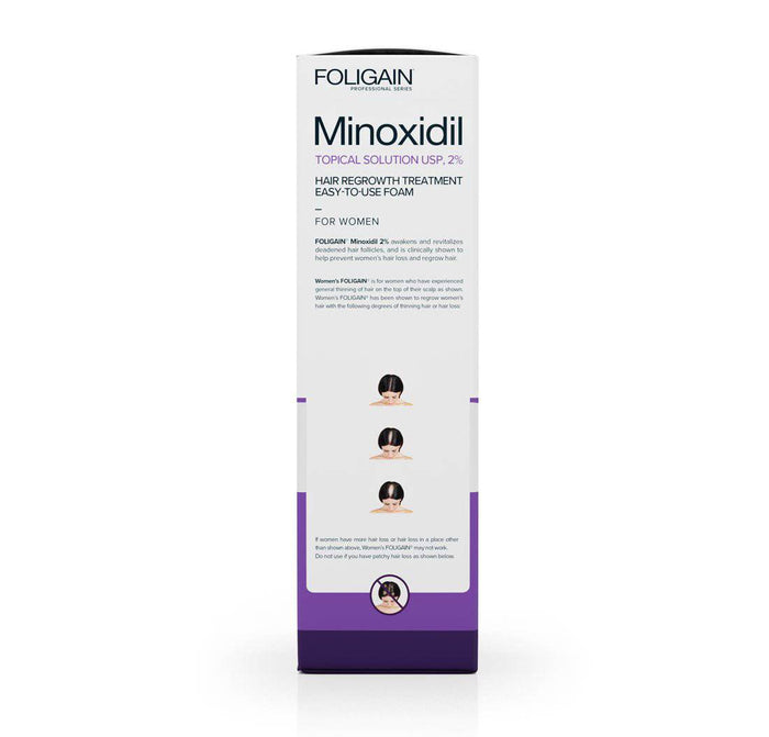 FOLIGAIN Advanced Hair Regrowth Treatment Foam For Women with Minoxidil 2% - Foligain US
