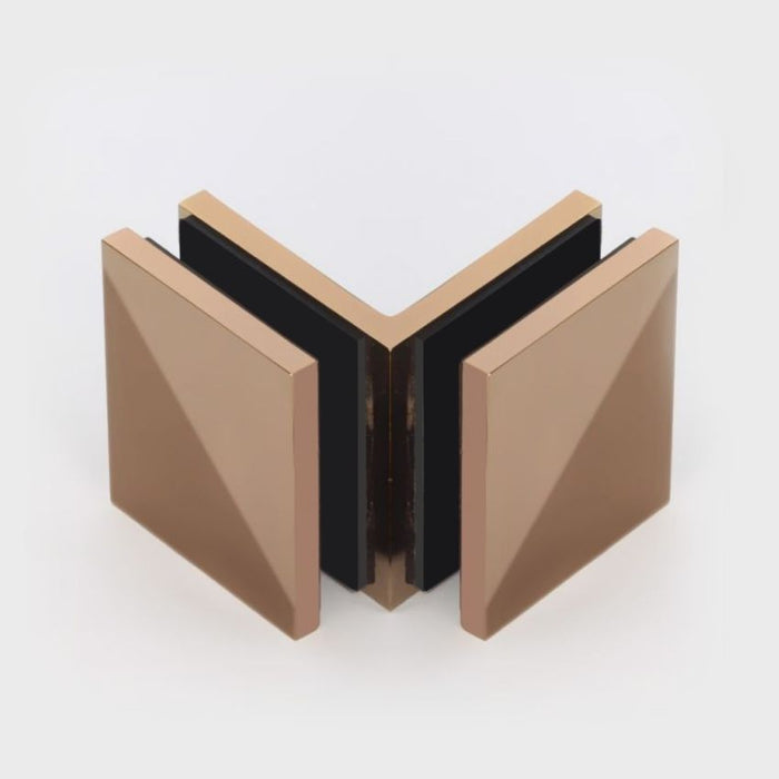Frameless shower glass BRACKET SQUARE GLASS TO GLASS 90 Degrees - Image 14