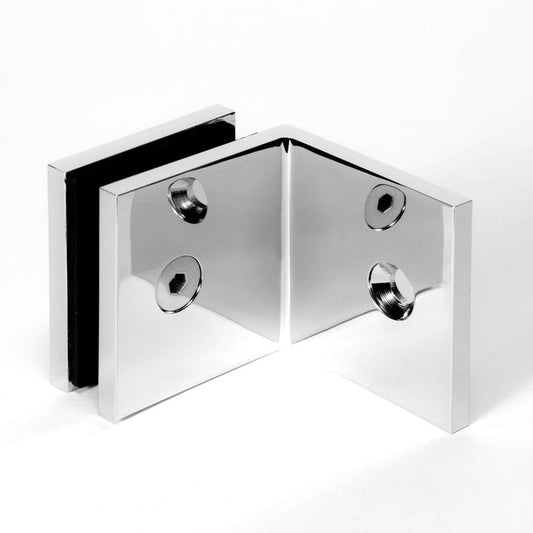 Frameless shower glass BRACKET SQUARE GLASS TO WALL 90 Degrees - Image 5