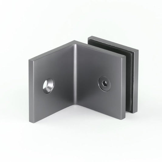 Frameless shower glass BRACKET SQUARE GLASS TO WALL 90 Degrees - Image 11